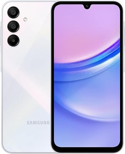 Samsung Galaxy A15 (SM-155MDSN), 128GB 6GB RAM, Dual SIM, Factory Unlocked GSM, International Version (Wall Charger Bundle) (Light Blue)